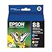 Epson? 88 DuraBrite? Ultra Black And Cyan, Magenta, Yellow Ink Cartridges, Pack Of 4, T088120-BCS
