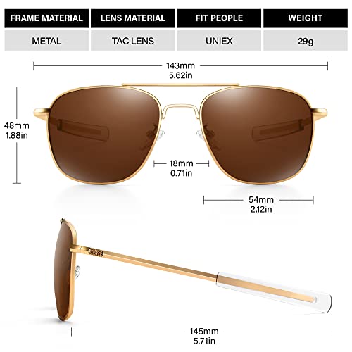 Aviator Sunglasses for Men Women, Polarized Driving Metal Frame Pilot Sun Glasses with UV Protection3