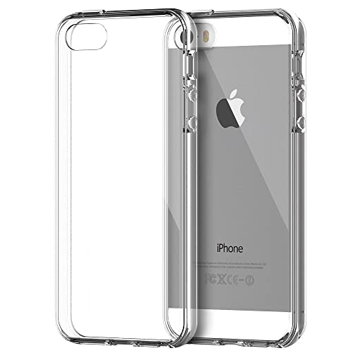 REY Cover in Gel TPU Trasparente per iPhone 5-5S, Ultra