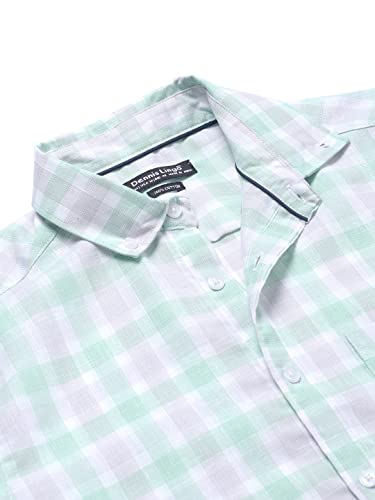Image of Dennis Lingo Men's Green Casual Shirt
