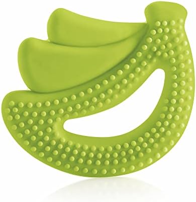 BeeBaby Teethers for 6 to 12 Months, Soft Silicone Baby Teether for Babies, BPA Free Food Grade Teething Toy with Textured Surface for Gum Relief, Infant Chew Toy with Carry Case, BIS Certified