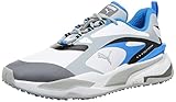 PUMA Unisex GS-Fast Golfschuh, White-Quarry-Ocean Dive, 43 EU