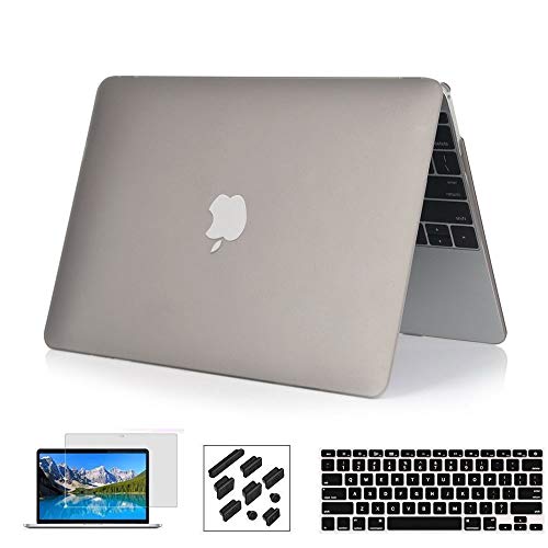 RYGOU Coque MacBook Air 13" 2018, ¨¦Dition A1932, 4 en 1 Plastique ¨¦tui Rigide avec Peau de Clavier pour Le Nouveau MacBook Air 13" avec Touch ID