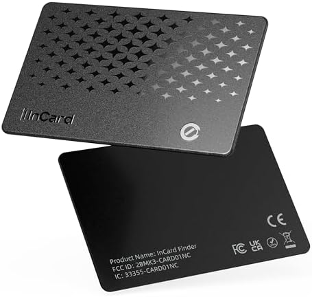 Wallet Tracker Card 0.06in Slim Tracking Card,10 Years Battery Bl...