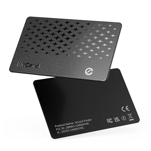 Wallet Tracker Card 0.06in Slim Tracking Card,10 Years Battery Bluetooth Smart Card,Android & iOS Wallet Tracker,Work with Apple Find My & Google Find Hub,IP68 GPS Tracker for Vehicles,Wallet,Keys