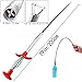Drain Snake, Drain Clog Remover - Gutter Cleaning Tools Drain Cleaner for Toilet Sewer Shower Kitchen Bathroom Tub Clogged Drains Opener Cleaning Tool, Flexible Grabber Claw Pick Up Reacher (79 inch)
