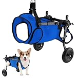 Chariot réglable pour animal domestique handicapé, aide à la mobilité des membres postérieurs, aide à la mobilité des chiens, outils de rééducation, promenade, pattes d'animaux de compagnie léger
