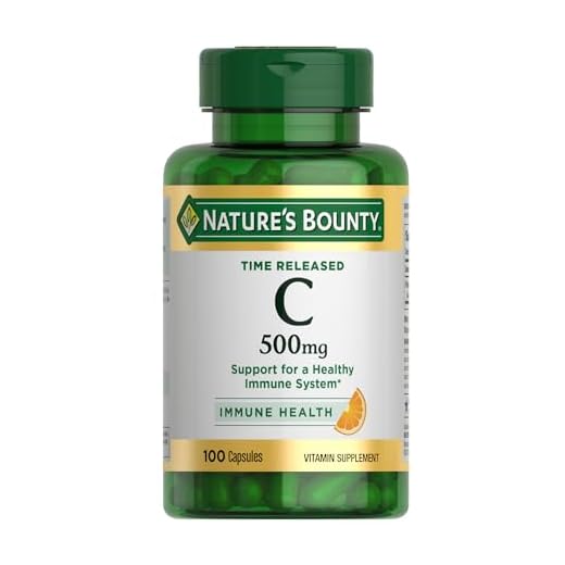 Nature's Bounty Time Released Vitamin C, Immune Support, Vitamin Supplement, 500mg, 100 Capsules