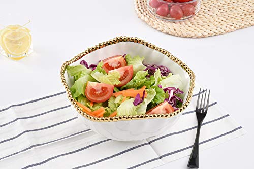 Tazón para ensalada Pampa Bay de porcelana Salerno blanco miniatura 4