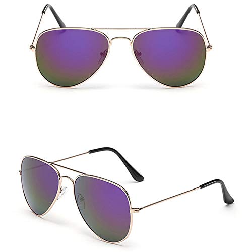 Sunglasses Women/Men Sun Glasses Women Vintage Outdoor Driving,C6 Gold Purple