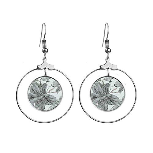 Boucles d'oreilles Lily fleurs d'art pour illuminer vos tenues de bureau et soirées