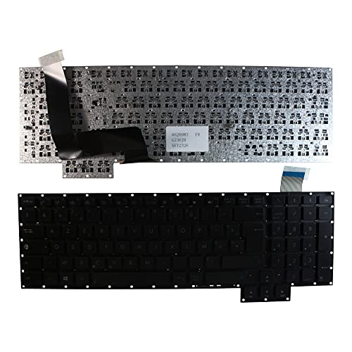 Clavier ASUS G750JH-T4065H Power4Laptops noir de remplacement pour PC portable