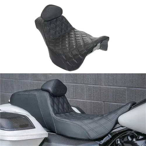 Asiento de celosía premium con respaldo de conductor para Road Glide 3
