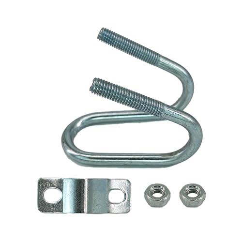 Fudatong 24 PCS 1\"x1\" O.D Cross-Connector Vertical Pipe Clip, U-Type Tube Buckle Steel Pipe Connector Fixator, Farm Greenhouse Awning Frame Top Rail Fence Scaffolding, Max Tube Dia 1\", 24 Pack