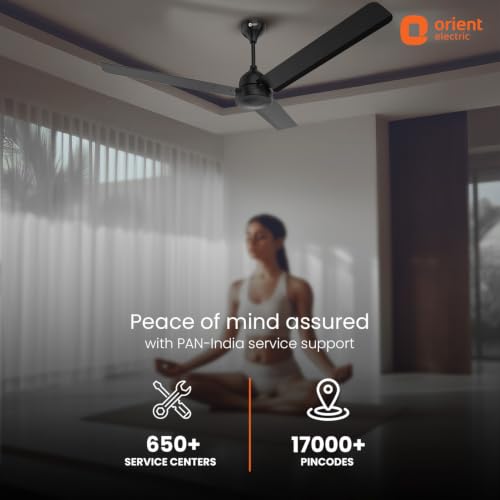 Image of Orient Electric 1200 mm Uno BLDC | BLDC energy saving ceiling fan with Remote |BEE 5-star rated | Saves up to 50% on electricity bills | 3-year warranty by Orient | Black