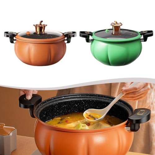 Olla a presión antiadherente compacta para cocina rápida miniatura 6