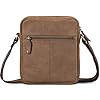 ROYALZ 'Oregon' Sacoche à Bandoulière Petit Homme Cuir Véritable Sac à MainVintage pour Tablette iPad 9,7 Pouces Messager Besace Sac à l'épaule, Couleur:Montana marron #4