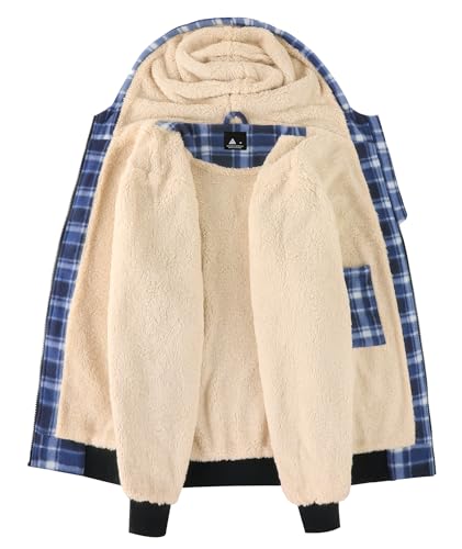 Mens Zip Up Hoodies Fleece Sherpa Lined Sweatshirt Winter Warm Jacket2