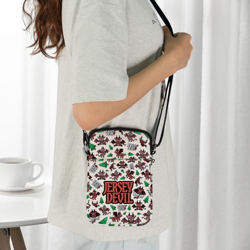 JXGZSO Jersey Devil Cryptid Crossbody Bag Cryptozoology Gift Cryptid Creature Gift Mythical Jersey Devil Shoulder Bag Jersey4