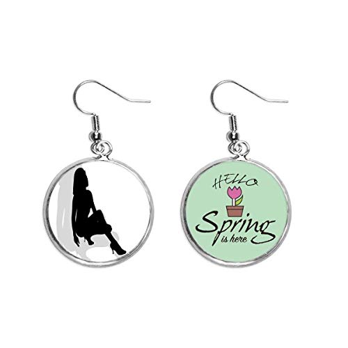 Joyas de primavera de alta calidad con colgante decorativo inspirado en siluetas de mujer