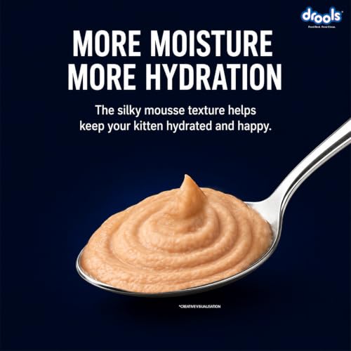 Image of Drools Kitten Wet Mousse 80g | Salmon | High Protein | Promotes Hydration & Easy Digestion | Grain Free | No Artificial Additives | Enriched with Vitamins & Antioxidants