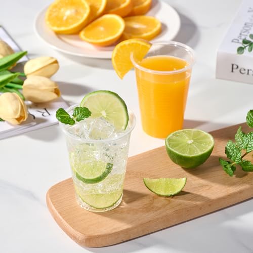 image for Vplus 2000 Pack 9 OZ Clear Plastic Cups, Disposable Plastic Cups, 9 Ou
