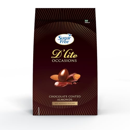 Image of Sugar Free D'Lite Chocolate Coated Almonds Gift Pack, 100 g