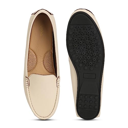 Image of YOHO Bliss Comfortable Slip On Formal Loafer for Women | Stylish Fashion Moccasins Range | Cushioned Footbed Finish | Flexible | Style & All-Purpose | Formal Office Wear Shoe