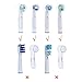Srutueo 4Pcs Electric Toothbrush Cover for Toothbrush Protective Case Cap Dust Clear for Home Camping Travel