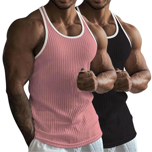 T-shirt sans manches respirant et élastique lot de 2 débardeurs sport fitness