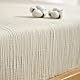 Luofanfei Muslin Baumwolle Spannbettlaken 180x200 Beige Boxspringbett Frottee Topper Weich Uni Atmungsaktiv Bettlaken für Hohe Matratze bis 25-30 cm
