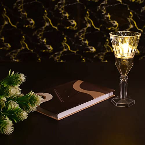 Image of MeeTo Cordless Table Lamp, Portable Crystal White Glass Plastic Lamps with Golden Bulb Light for Desk Reading, Bedroom, Living Room, Restaurant, Outdoor, Office, Small Nightstand Lamp (Pack of 1)