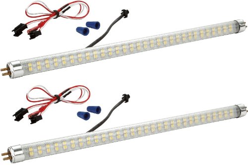 Gold Stars 2 x T5128301-02 LED 12” Replacement Light Tube with T5 Base 200 Lumens 12v or 24v Natural White