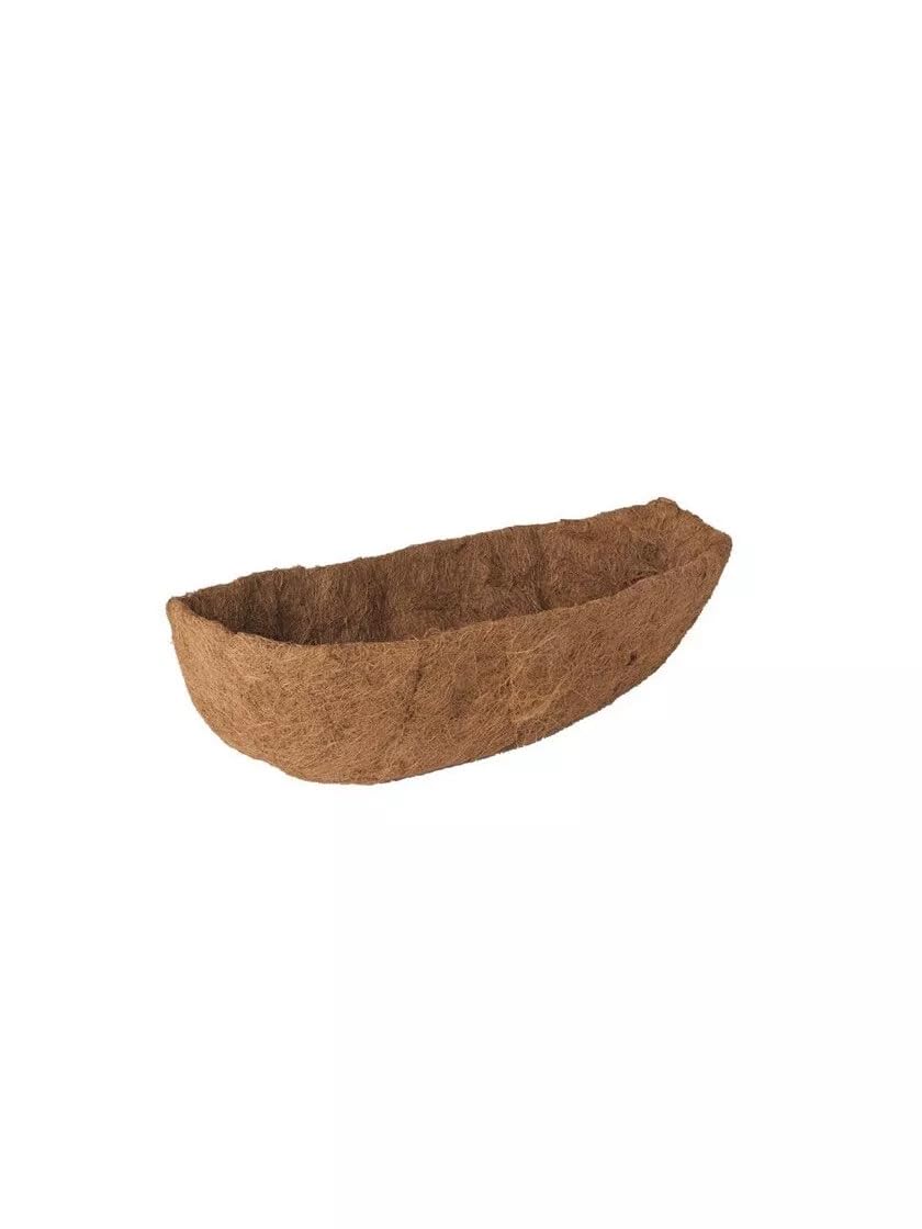 Muddy Hands Trough Wall Basket Coco Liner Pre Formed Coir Fibre Garden Replacement Planter Insert (1, 24" (60cm))