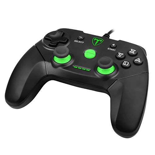 Controle Gamer USB T-Dagger Aries Nintendo Switch/PS3/PC Preto e Verde Com Vibração - T-TGP500