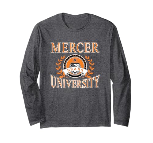 Mercer Bears Laurels Logo Officially Licensed Long Sleeve T-Shirt