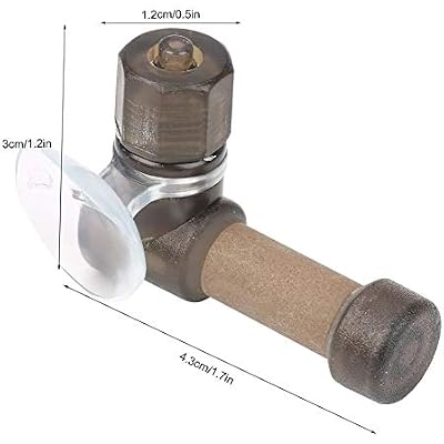 Semme Co2 Diffuser for Large Aquarium,Aquarium CO2 Diffuse Atomizer, Dioxide Dissolve System for Fish Easy Carbon Dioxide Diffuser CO2 Atomizer for Super Fish Aquarium Equipment(Brown