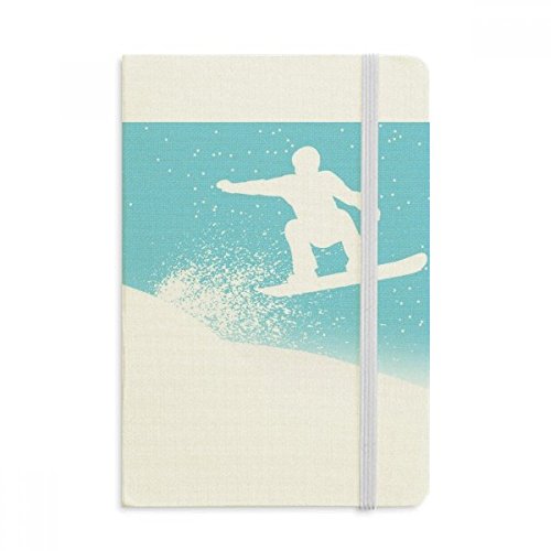 Carnet A5 ski aquarelle pour organiser vos journées de bureau et vos sorties en montagne