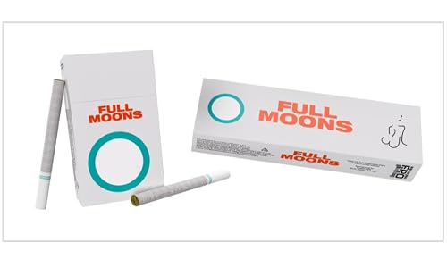 FULL MOONS Herbal Cigarettes - Tobacco Free & Nicotine Free, 100% Natural Botanical Blend, Smooth & Aromatic Herbal Sticks - 10 Pack (200 Sticks)