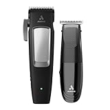 Andis 561506 inCRED Cordless Adjustable Hair Clipper & Close-Cutting T-Blade Trimmer Combo Set, 23-Piece Kit, Powerful Motor, Lithium-Ion Battery, Black