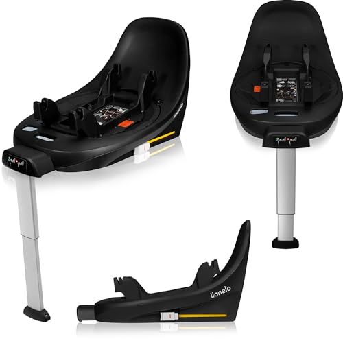 LIONELO MOXIE i Size Base, la Base Silla Coche Moxie i Size, Instalación ISOFIX y Pata de Estabilización, Montaje a Presión, Indicador de Instalación Correcta
