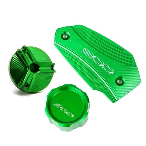 Tapas de líquido de frenos de alta gama para Kawasaki Z900 en color verde exclusivo
