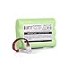 BAKTH 900mAh 3.6V Ni-MH Square-Hole Plug Battery for Motorola MBP33 MBP33S MBP33PU MBP35 MBP36 MBP36S MBP36PU MBP41 MBP43 Baby Monitor (Don't fit MBP33S MBP36 with Round Hole Plug)