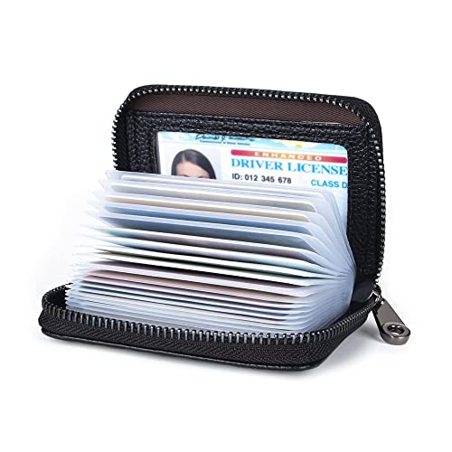 La mejor comparación de Tarjetero que Puedes Comprar On-line. 43 ANNTHOR Cartera para Hombre para Tarjetas de Crédito, TTarjetero de piel auténtica con bloqueo RFID, Cartera Tarjetero Hombre, Billetera