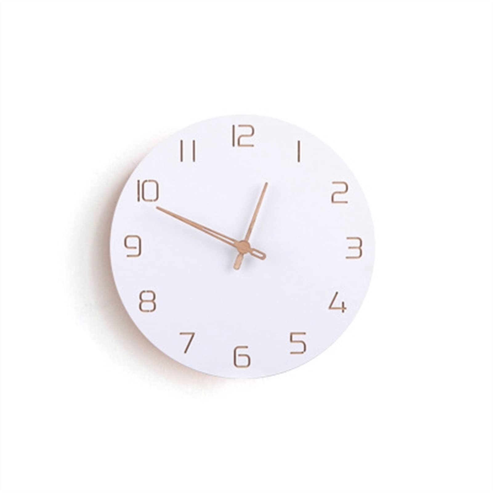 Horloges d'extérieur et d'intérieur en bois blanc pour mur