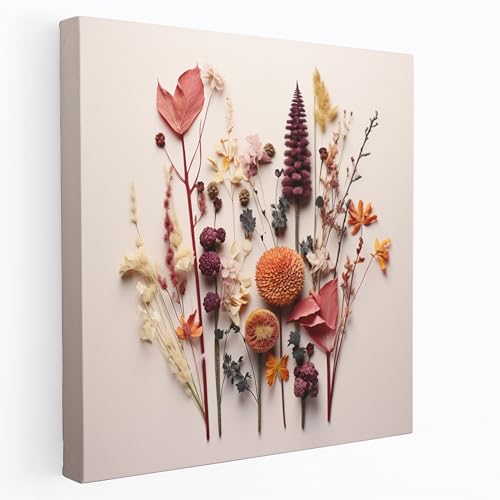 Painted Anarchy Geometric Dried Flower Canvas Print - Dry Flower,