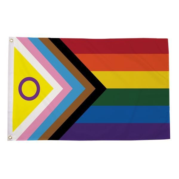 Flagmax Intersex Progress Pride Flagge, 90 x 150 cm