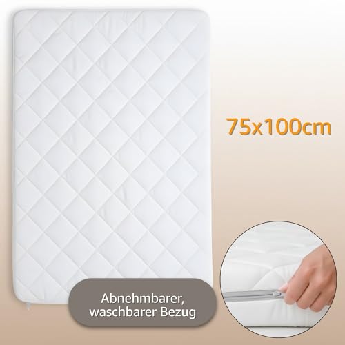 Laufstalleinlage 75x100 cm - Laufstall Laufgitter Baby Matratze Laufstallmatratze Laufgittereinlage aus Schaumstoff für Kinder Babymatratze Spielmatratze Oeko-Tex 75 x 100