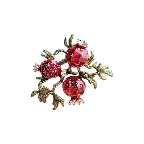 Image of BeeGift Rhinestone Fruit Brooch Pin for Women Girls,Lemon /Pomegranate /Watermelon /Banana /Strawberry /Pineapple Fruit Brooch Cute Fruit Lapel Pin Jewelry Gift for Women