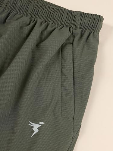 Image of TECHNOSPORT Men's Solid Woven Slim Fit Shorts for Running, Sports & Gym Workout with 2 Way Stretch